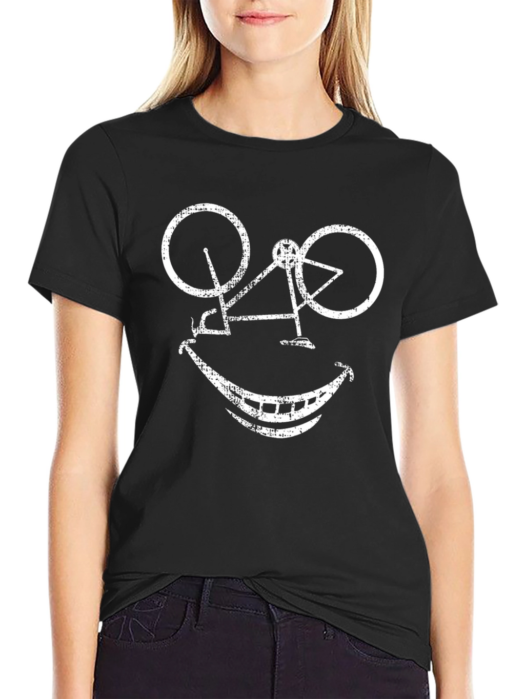 Bike Smile Graphic T-Shirt - Casual Wear