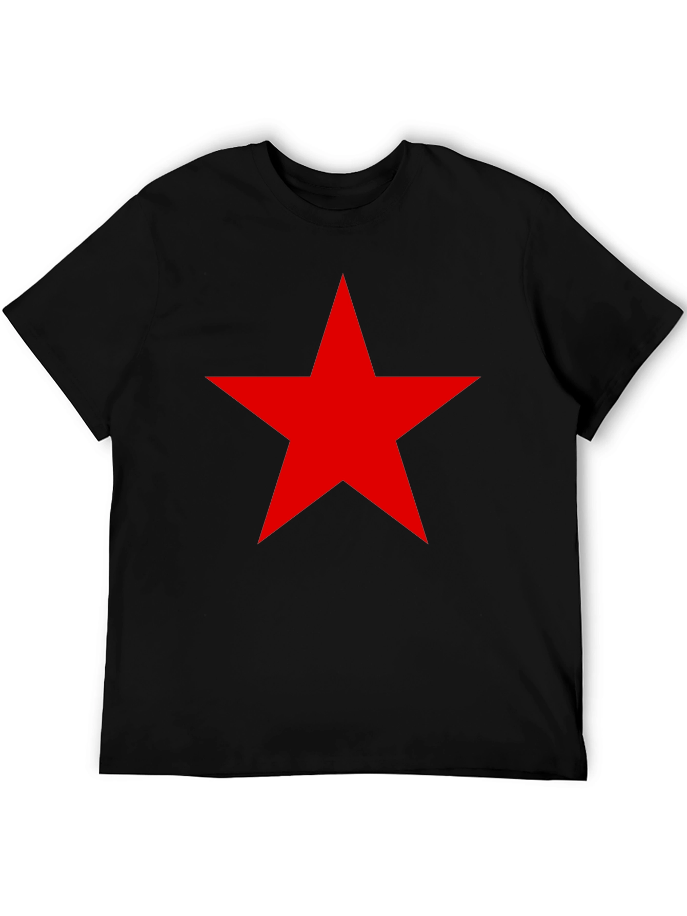 Red Star Black T-Shirt - Classic Style