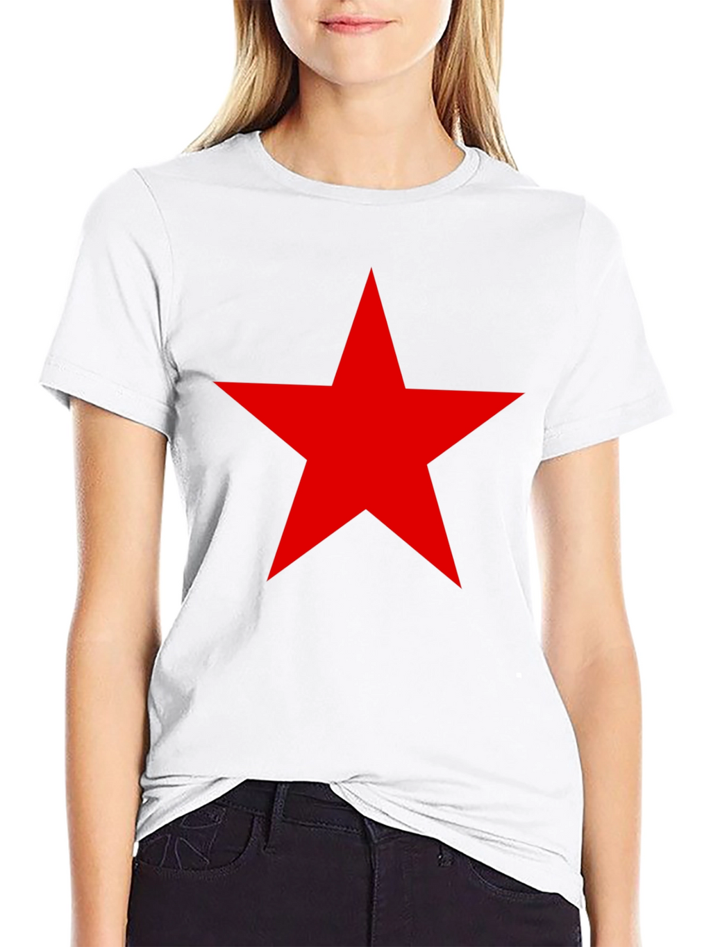 Red Star Black T-Shirt - Classic Style