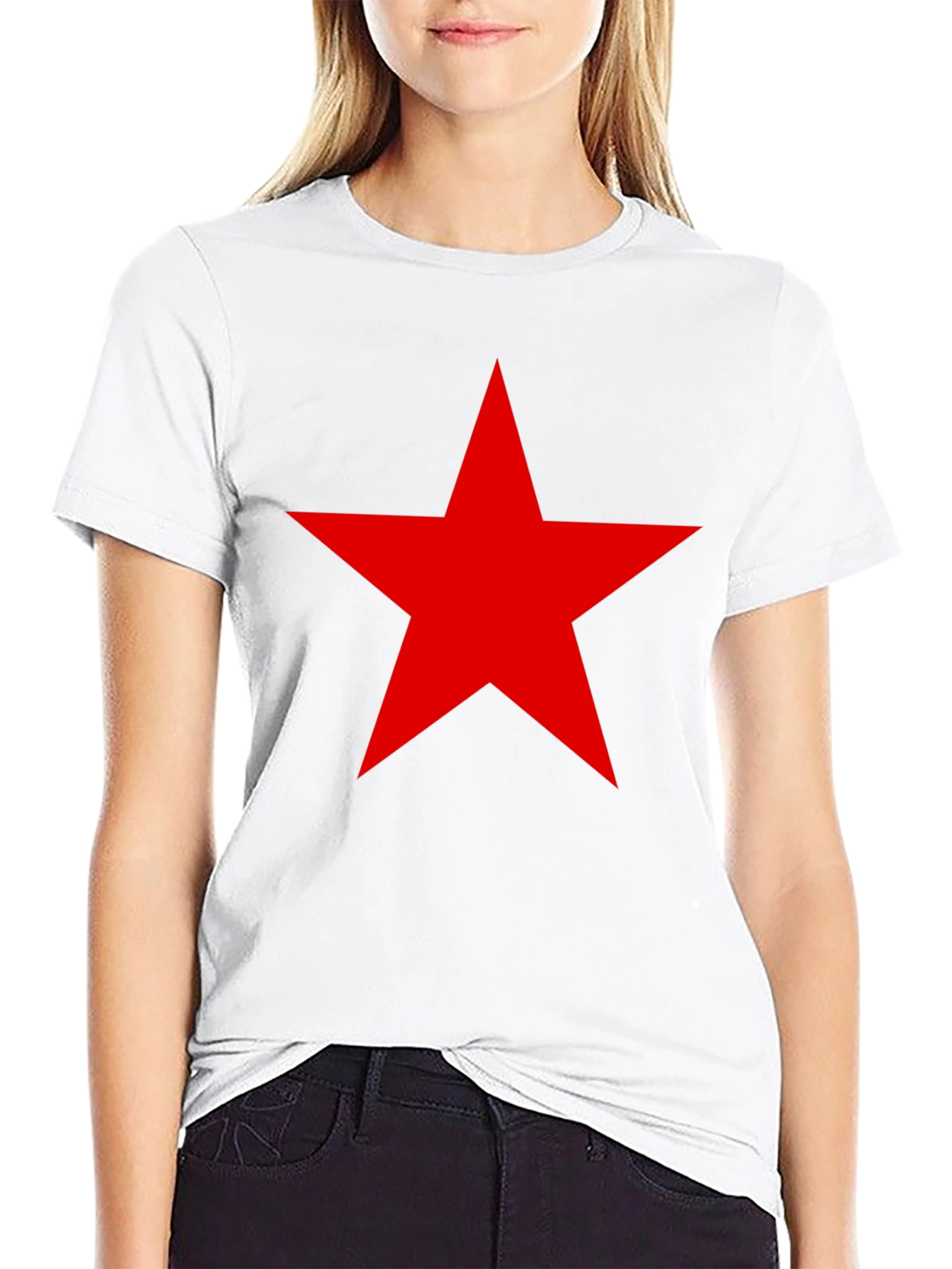 Red Star Black T-Shirt - Classic Style