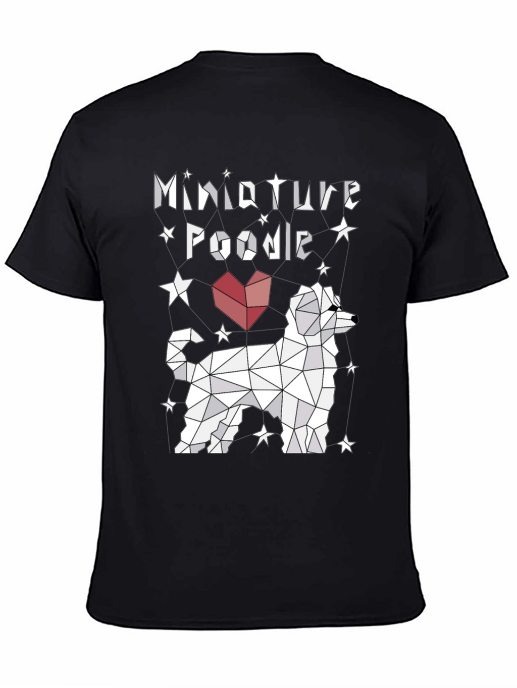 Miniature Poodle Geometric Design Tee