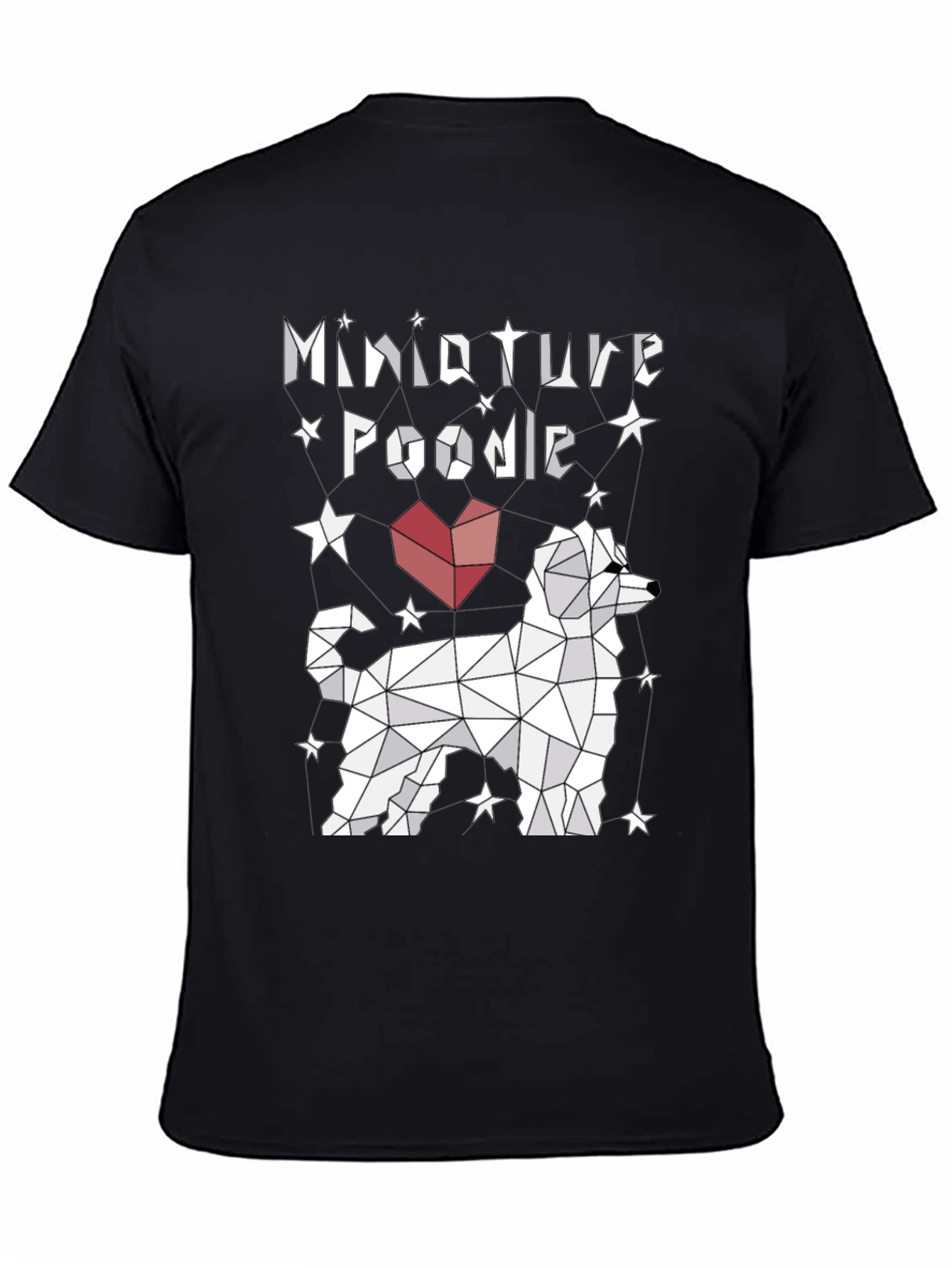 Miniature Poodle Geometric Design Tee