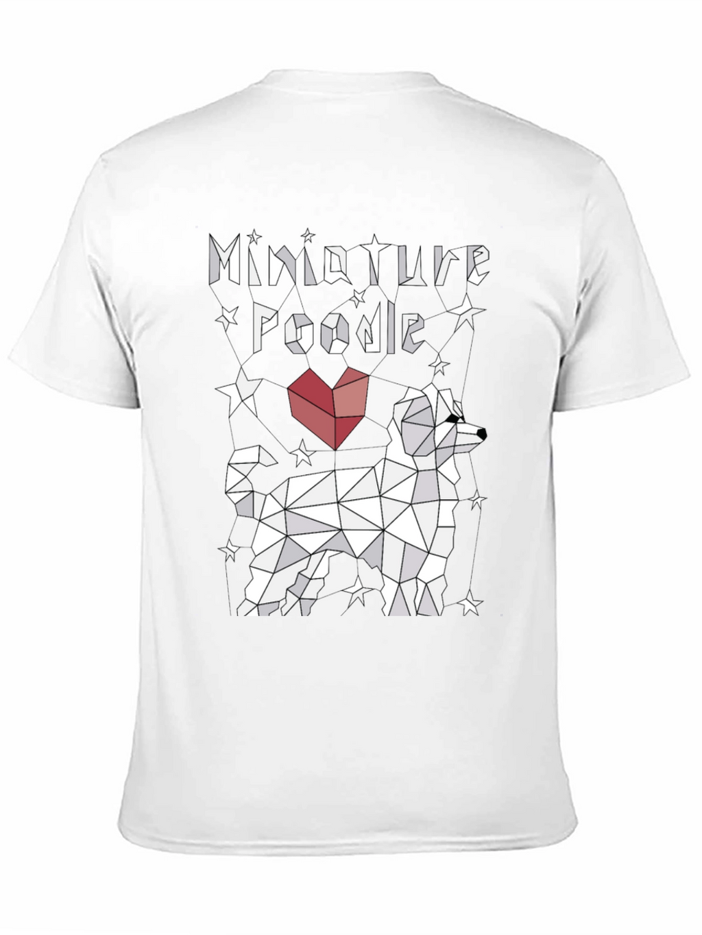 Miniature Poodle Geometric Design Tee