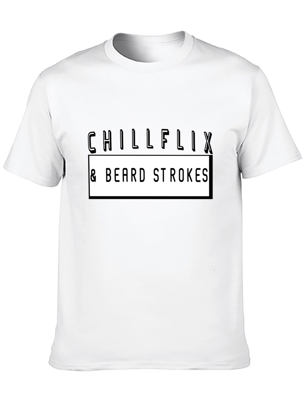 Chillflix & Beard Strokes Graphic Tee - Black
