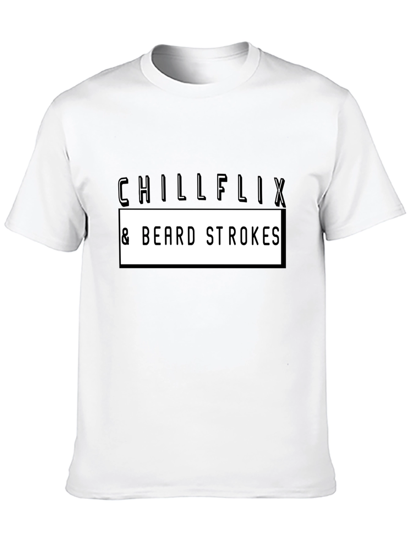 Chillflix & Beard Strokes Graphic Tee - Black