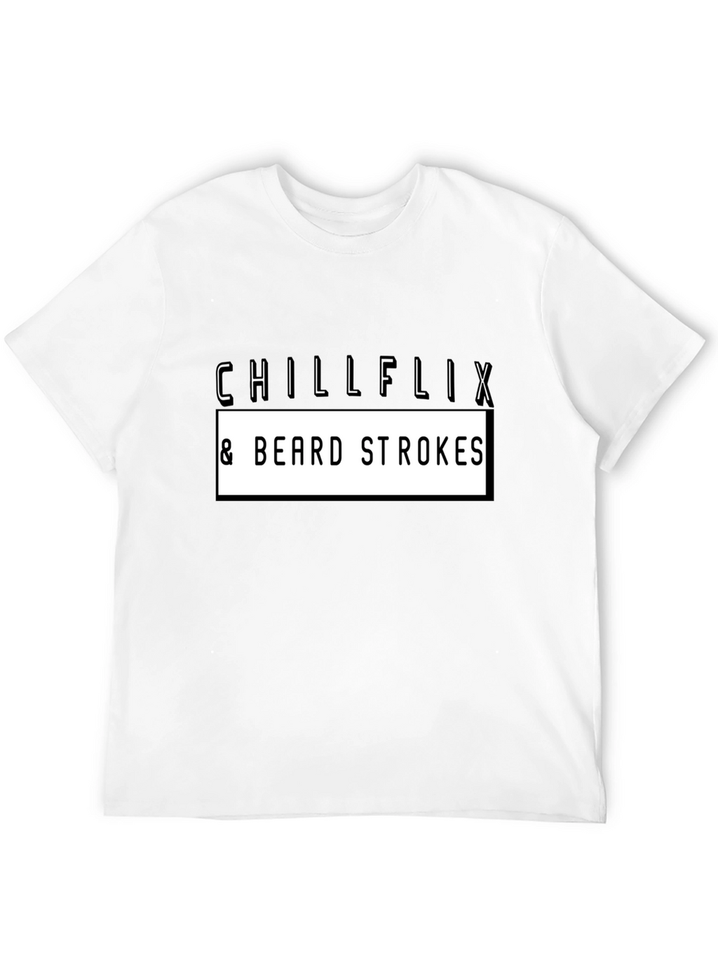 Chillflix & Beard Strokes Graphic Tee - Black