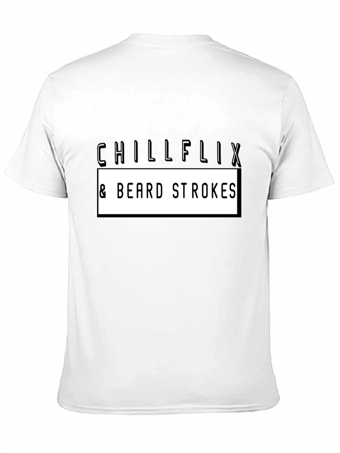 Chillflix & Beard Strokes Graphic Tee - Black