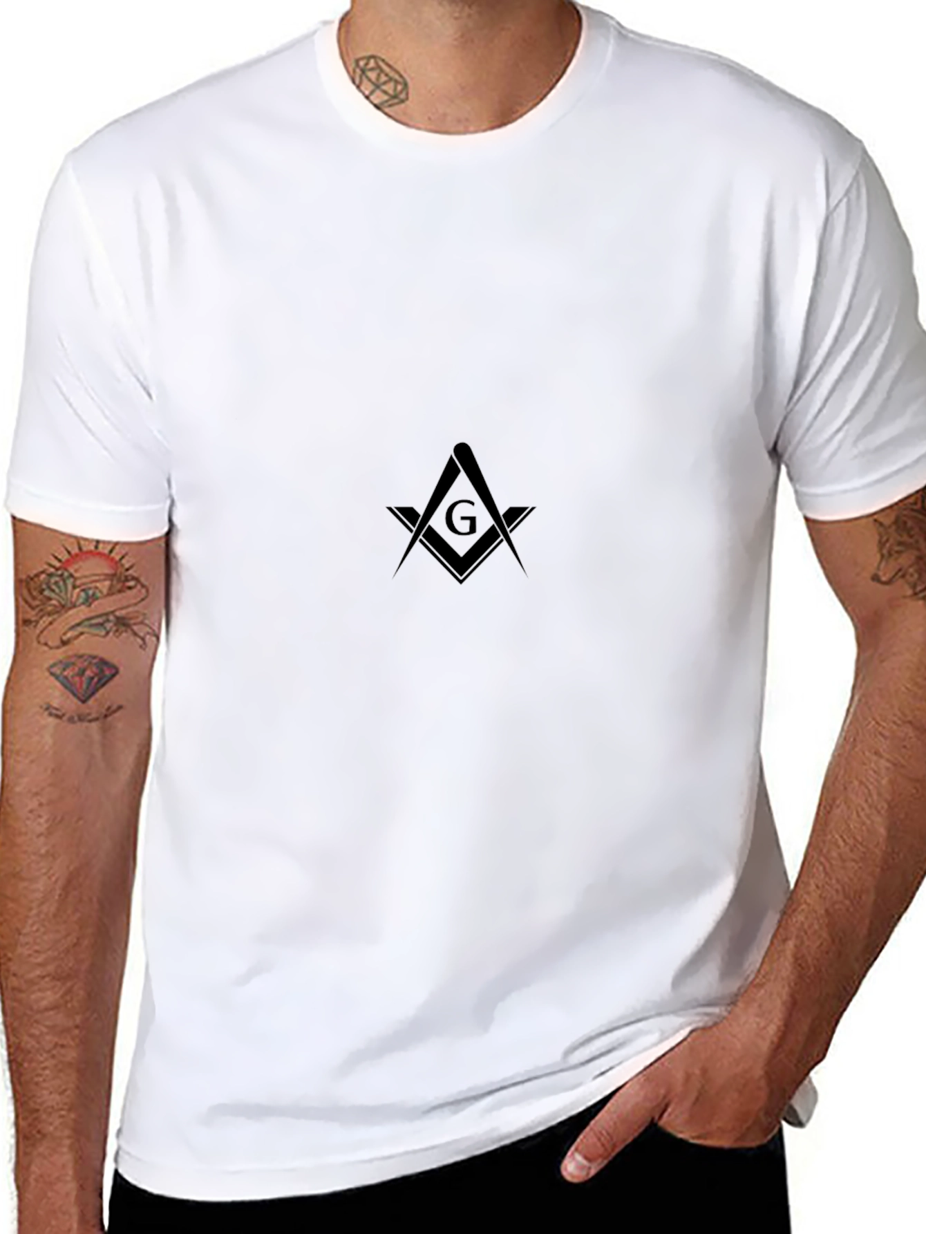 Mens Black Freemason T-Shirt