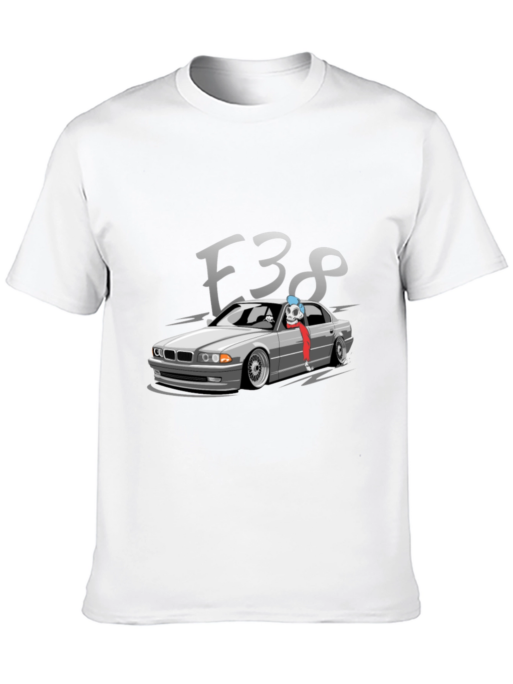 E38 BMW Car Graphic Tee - Black