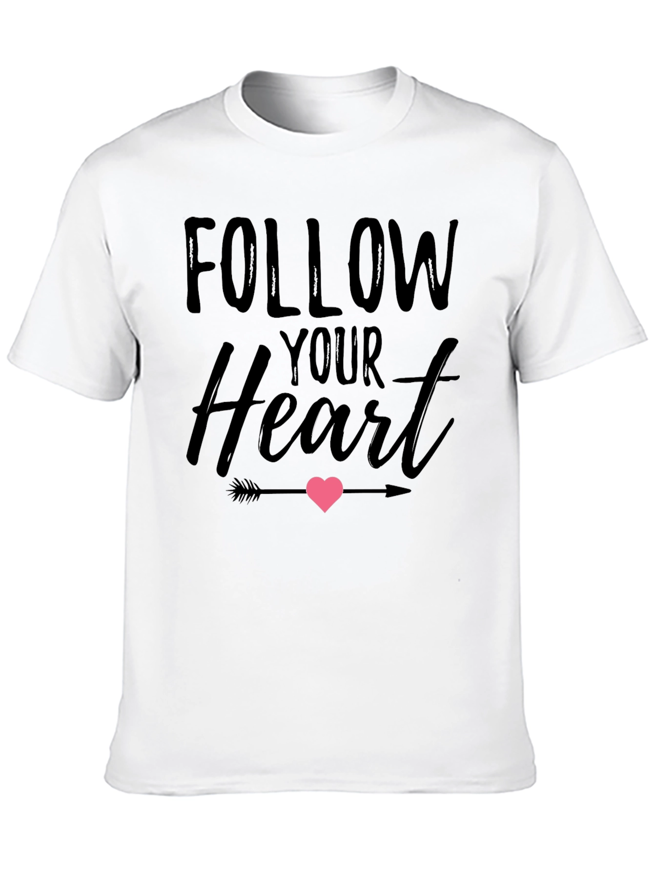Follow Your Heart Graphic Tee - Black