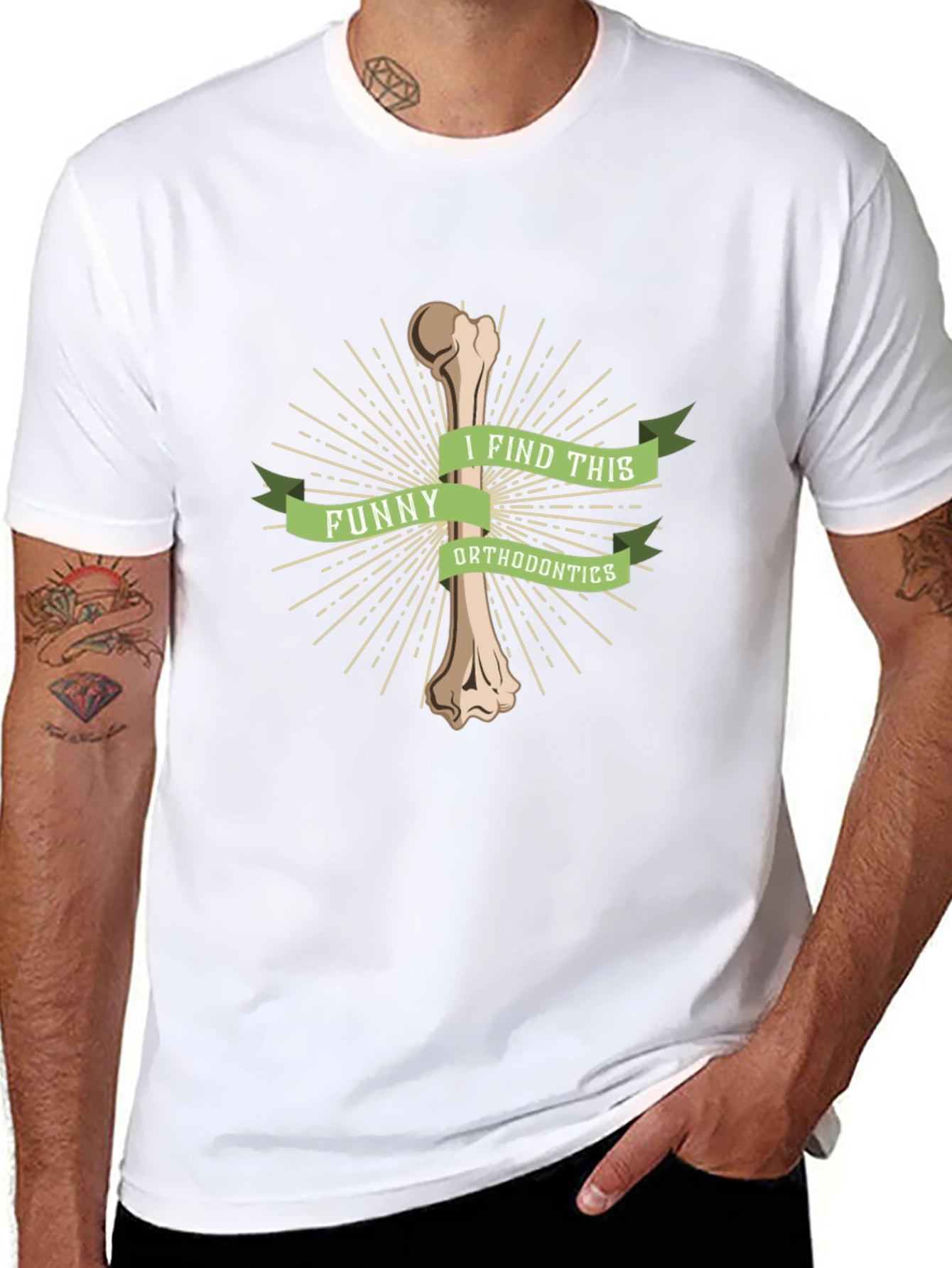 Funny Orthodontics Bone Pun T-Shirt