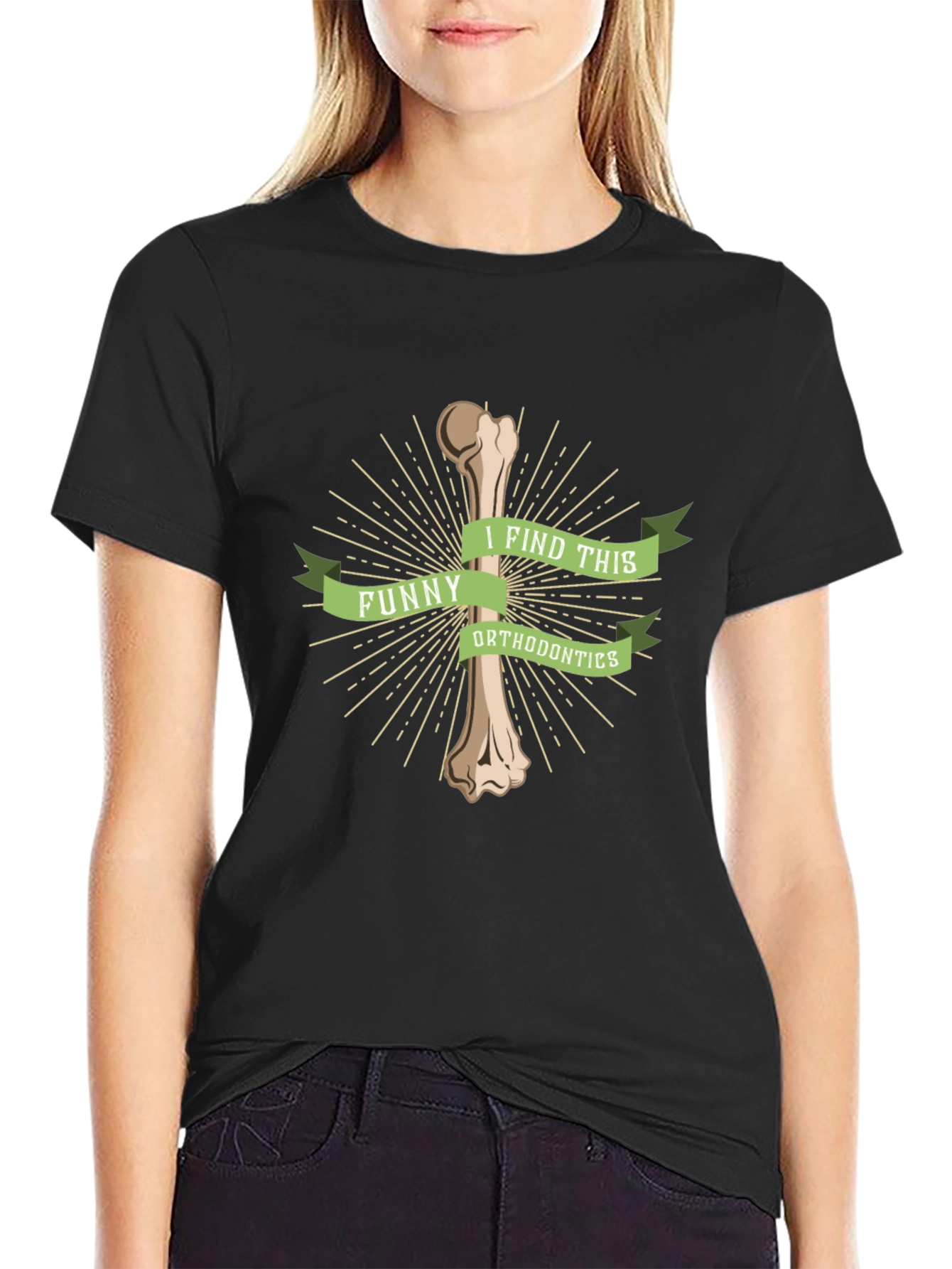 Funny Orthodontics Bone Pun T-Shirt