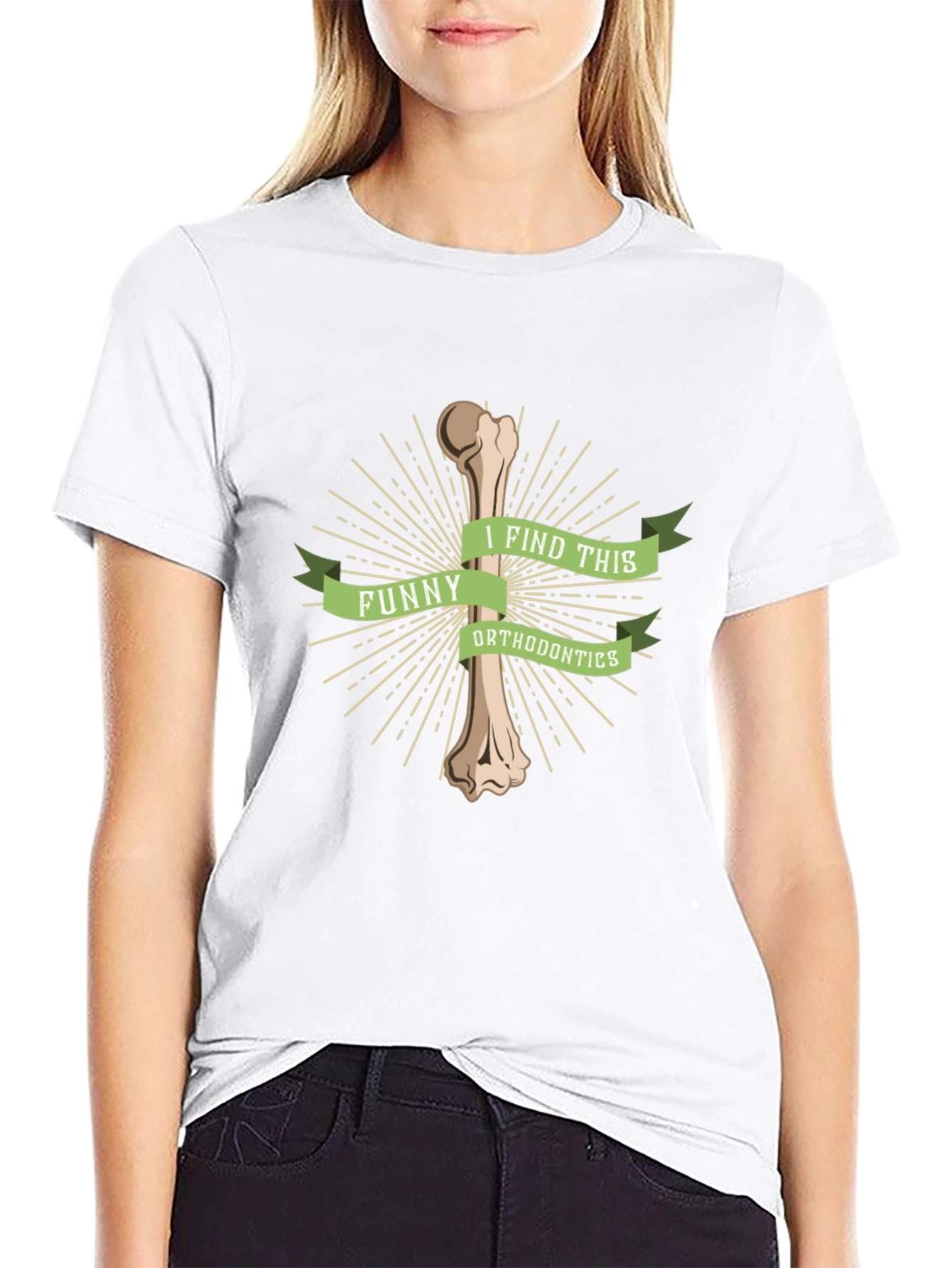 Funny Orthodontics Bone Pun T-Shirt