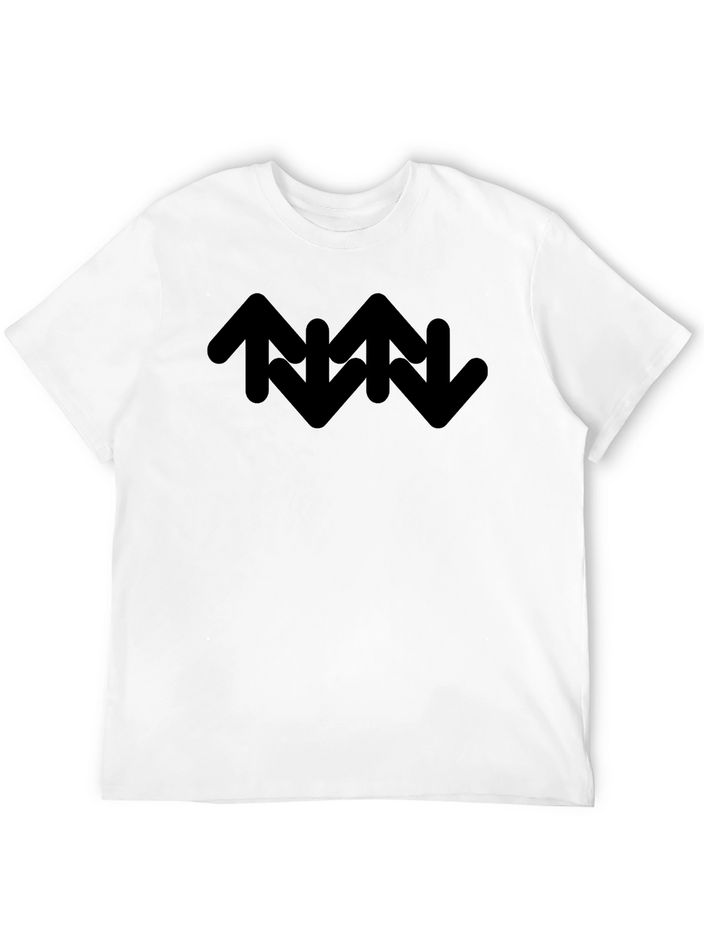 Abstract Arrow Graphic T-Shirt - Casual Style