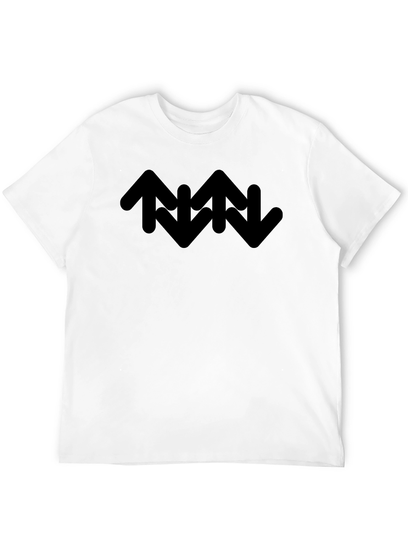 Abstract Arrow Graphic T-Shirt - Casual Style