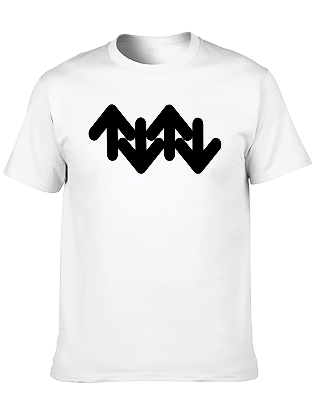 Abstract Arrow Graphic T-Shirt - Casual Style