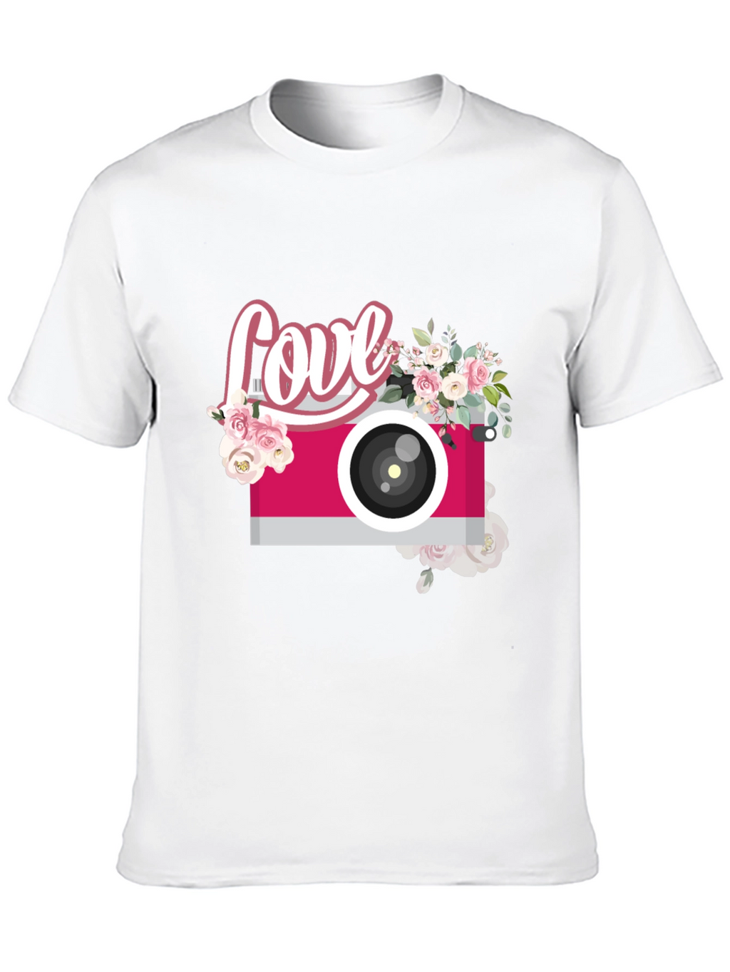 Love Camera Floral T-Shirt