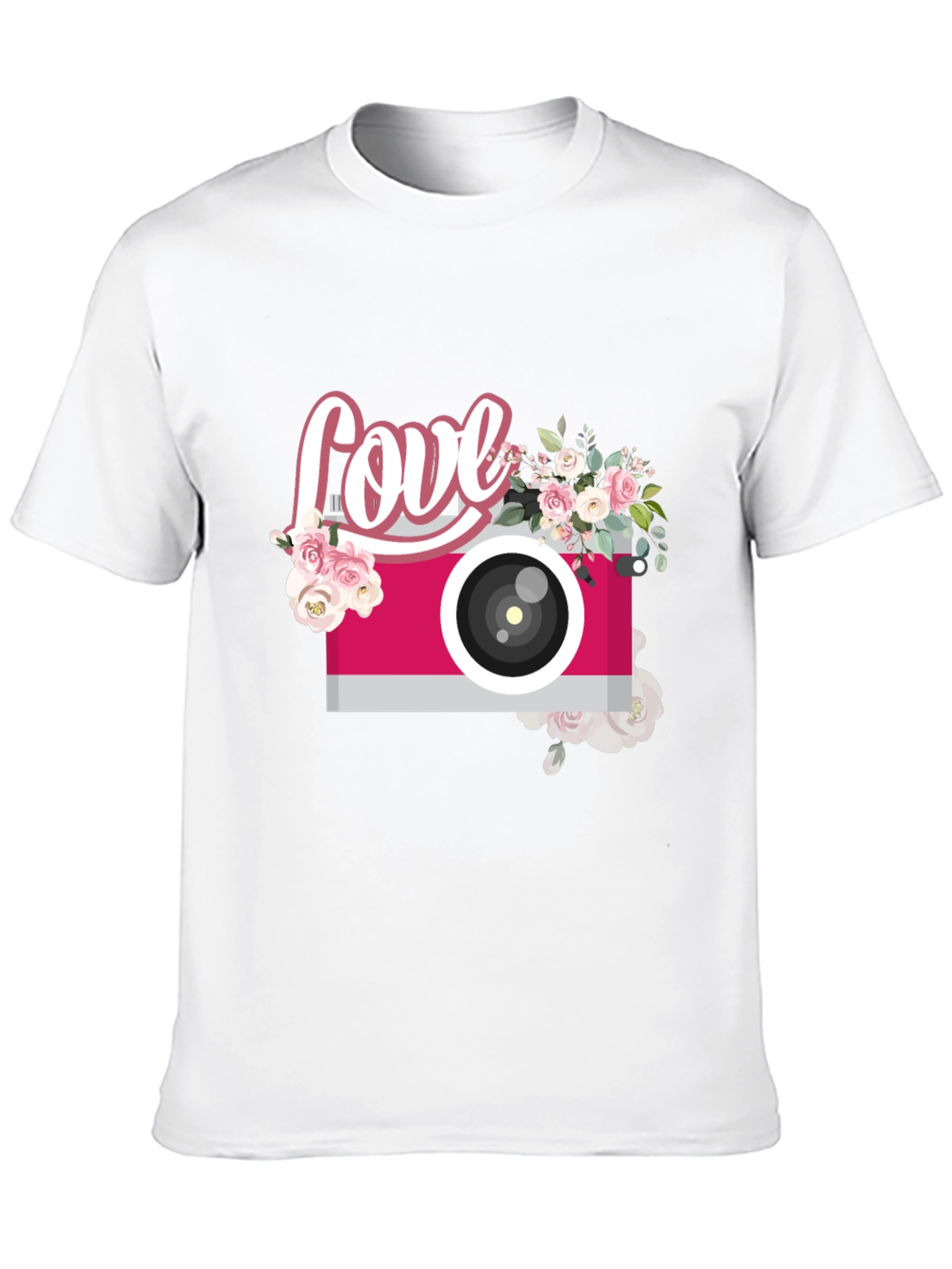 Love Camera Floral T-Shirt