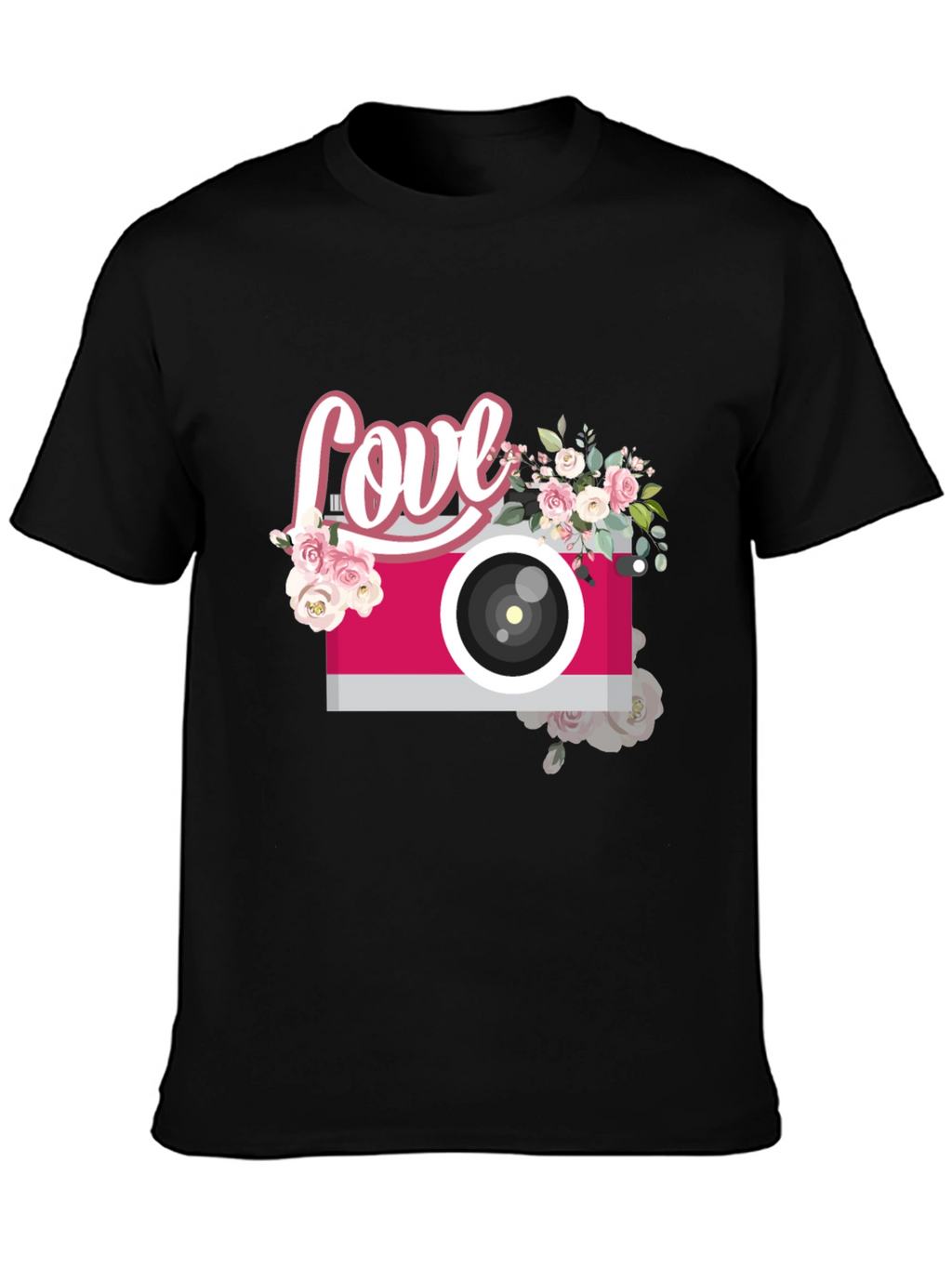 Love Camera Floral T-Shirt