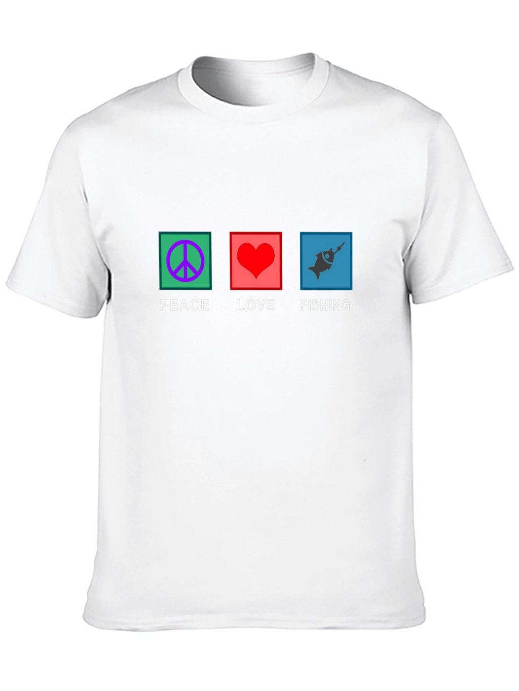 Peace Love Fishing Graphic Tee