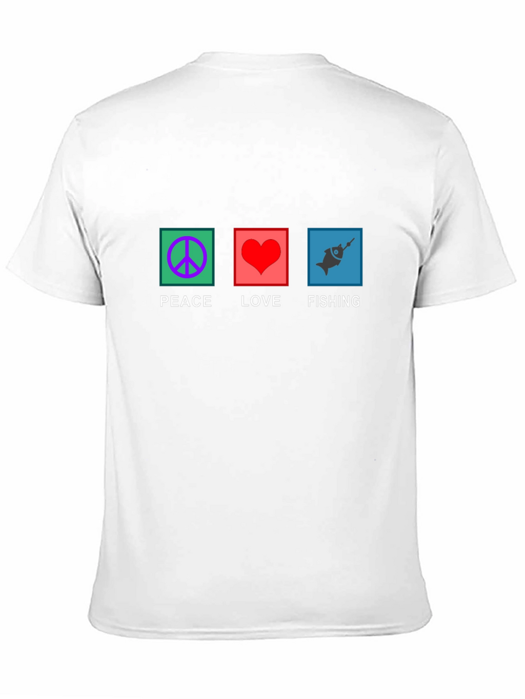Peace Love Fishing Graphic Tee