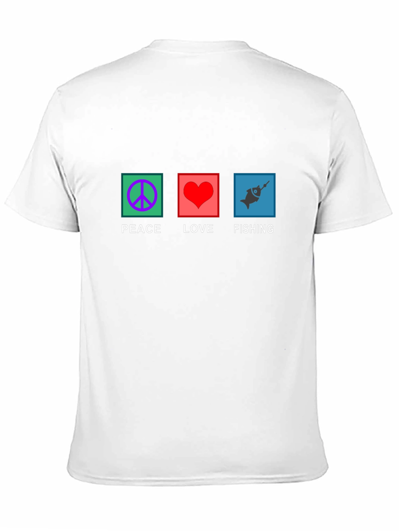 Peace Love Fishing Graphic Tee
