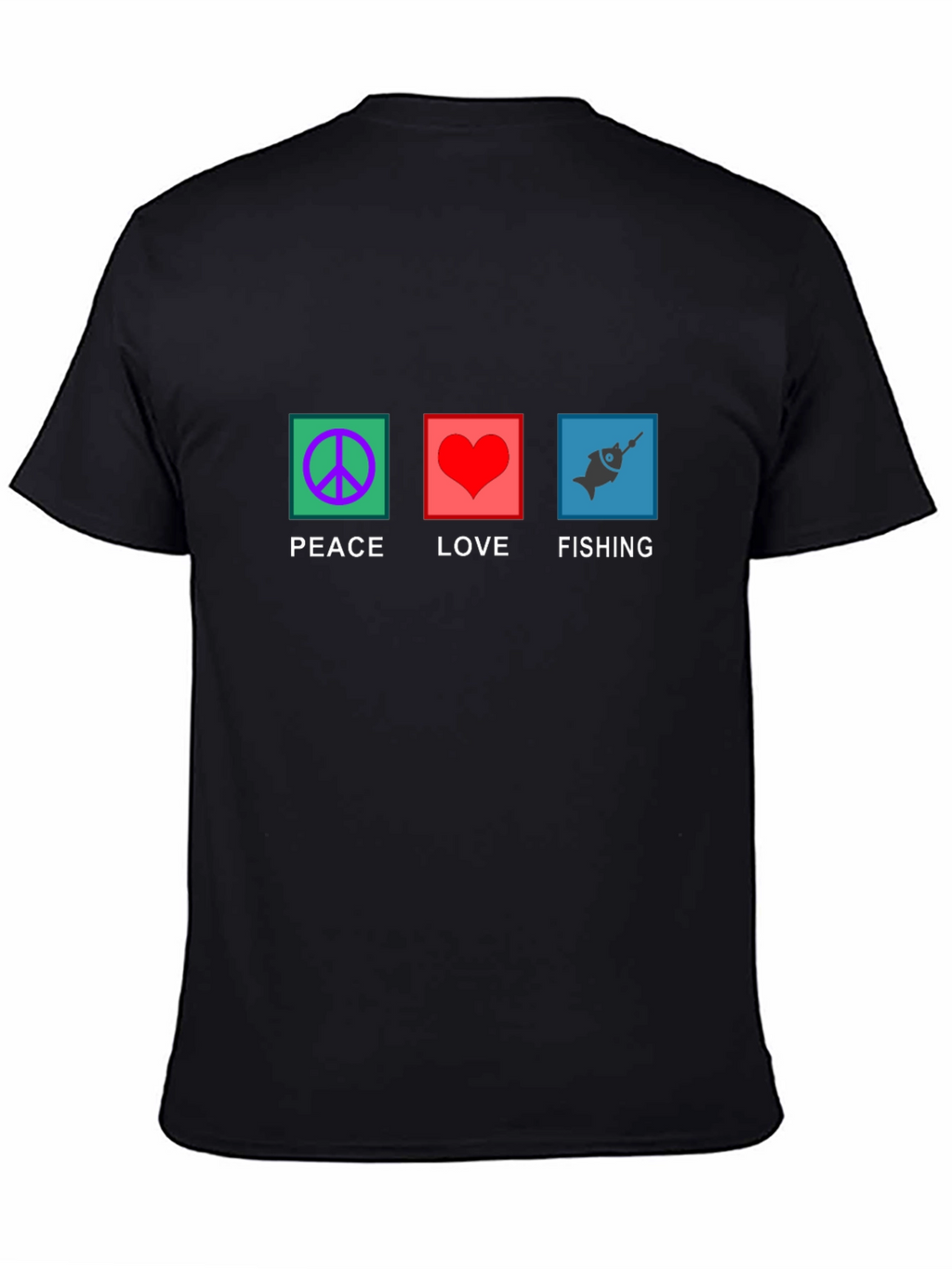 Peace Love Fishing Graphic Tee