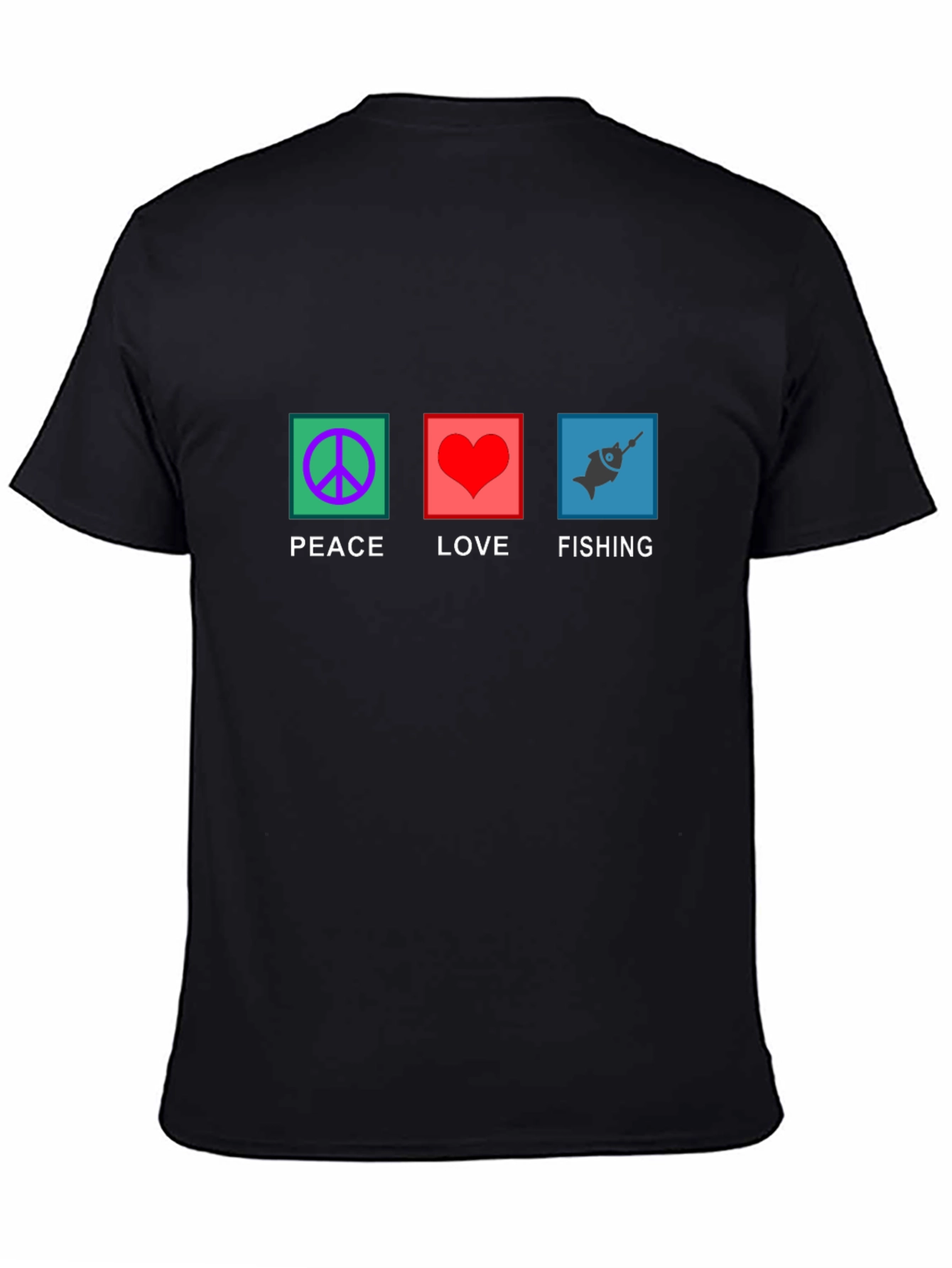 Peace Love Fishing Graphic Tee