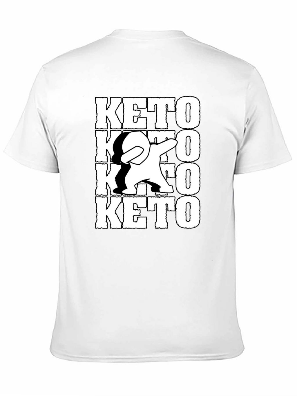 Keto Dab Black T-Shirt - Trendy Graphic Tee