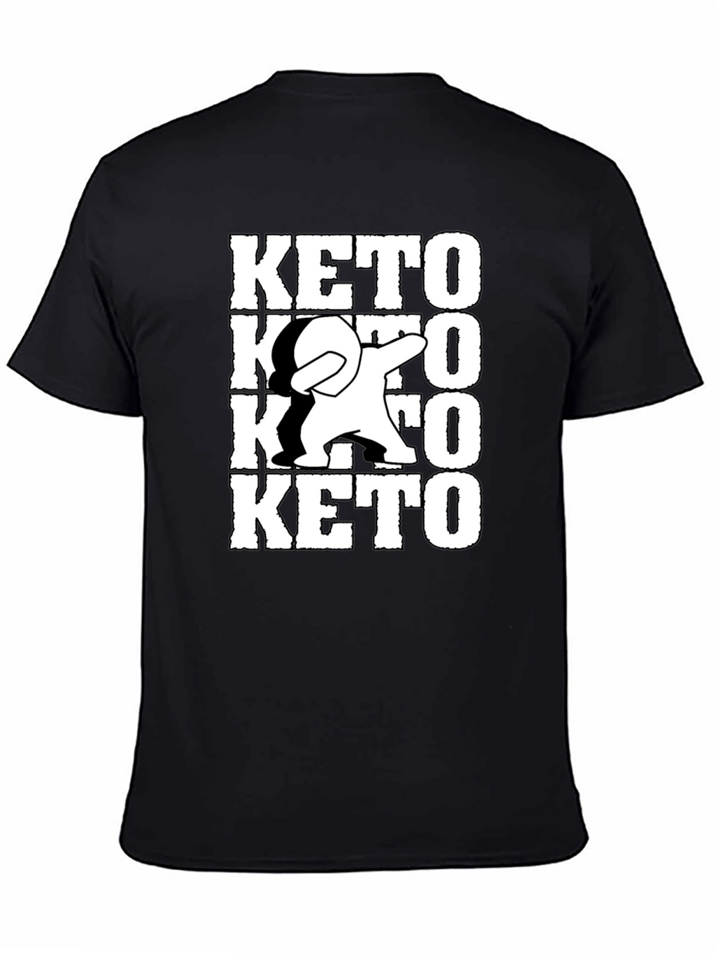 Keto Dab Black T-Shirt - Trendy Graphic Tee