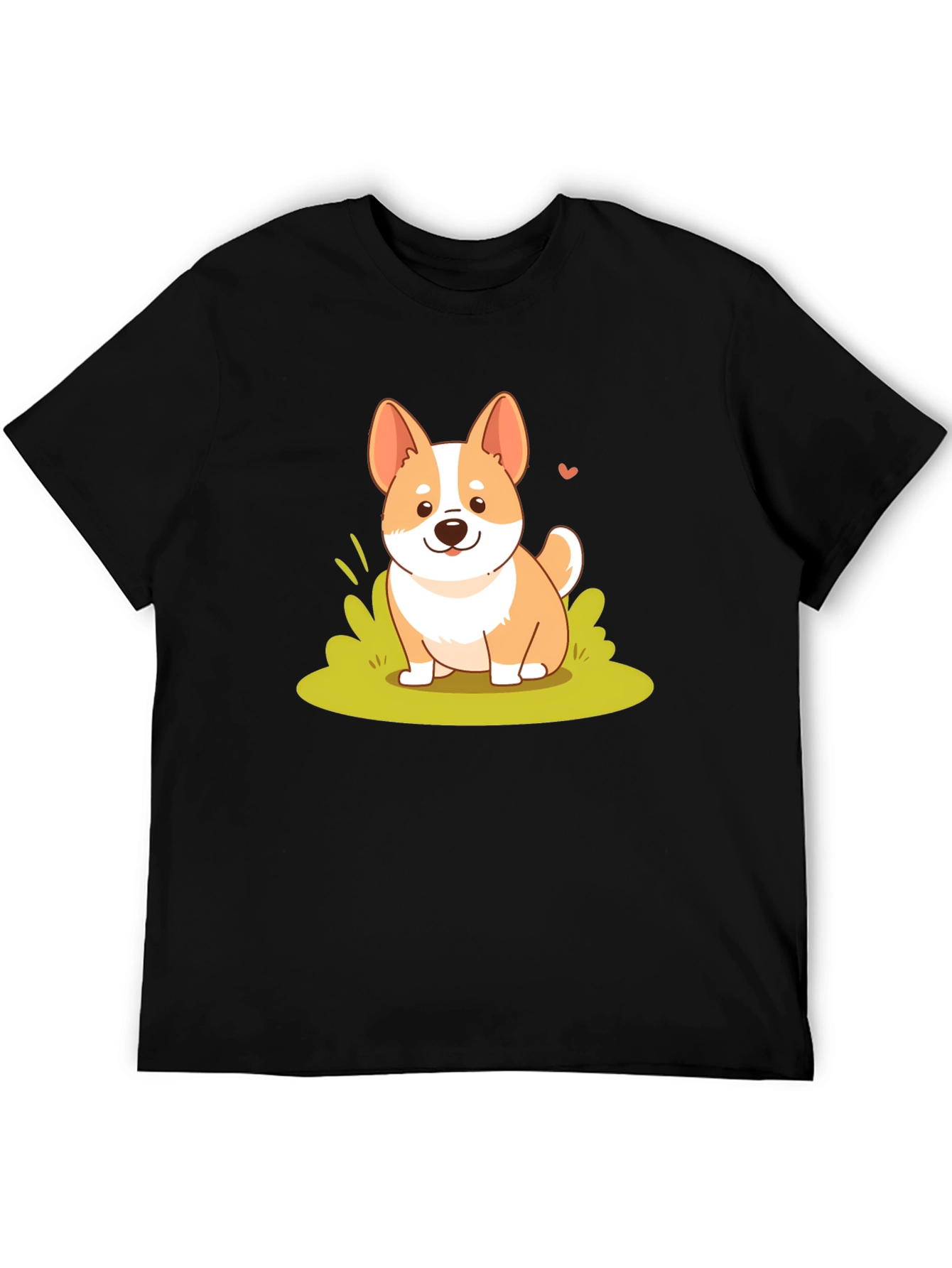 Cute Corgi Graphic Tee - Soft Cotton Blend