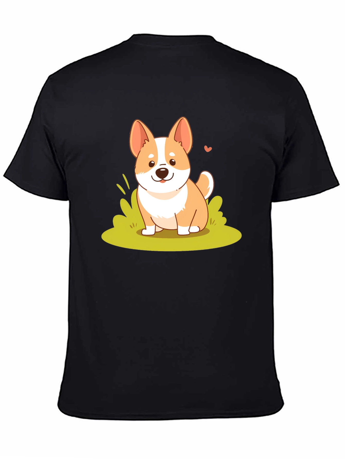 Cute Corgi Graphic Tee - Soft Cotton Blend