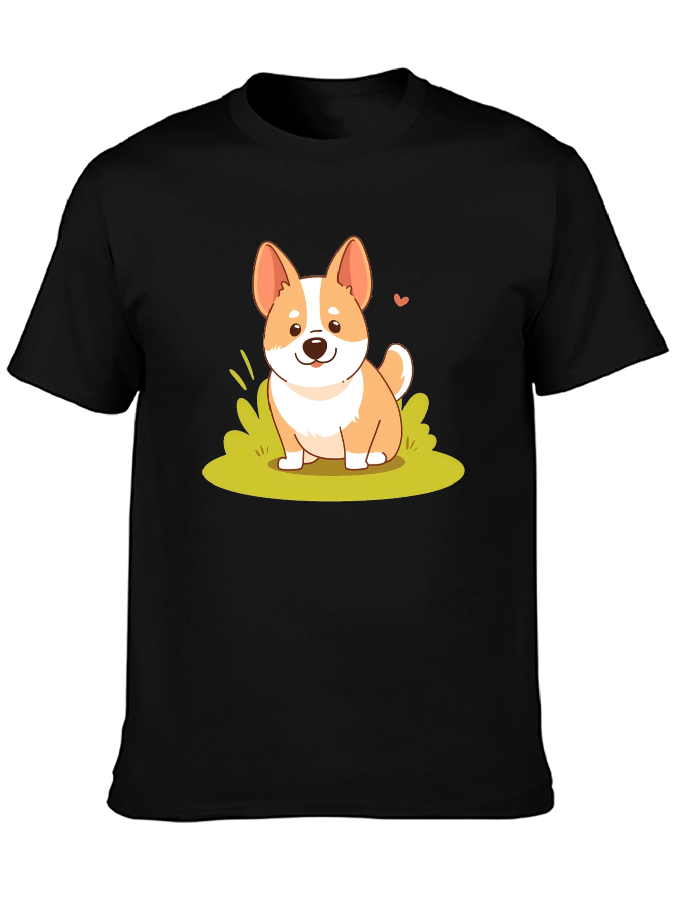 Cute Corgi Graphic Tee - Soft Cotton Blend