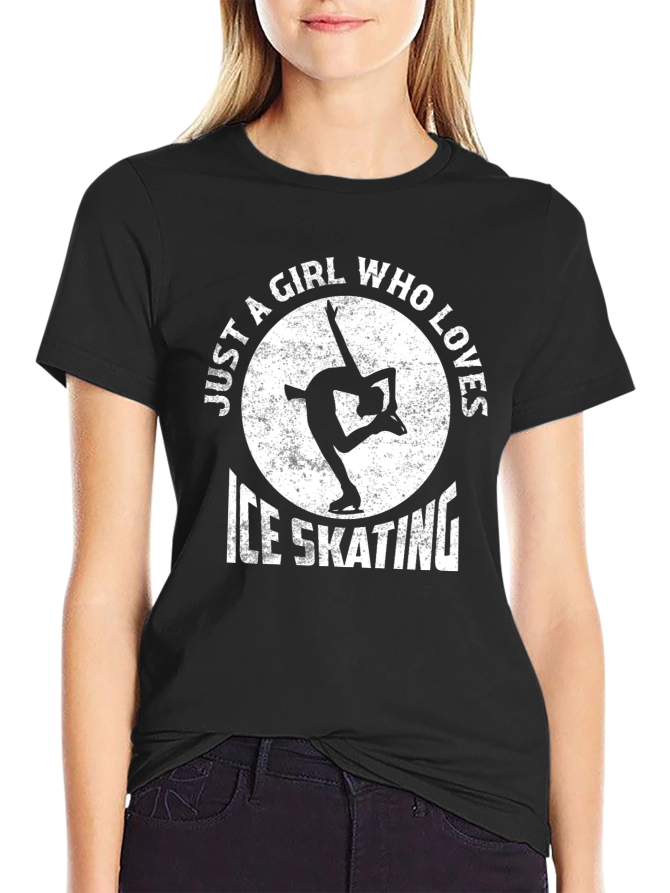Ice Skating Girls T-Shirt: Just a Girl Who Loves Ice Skating