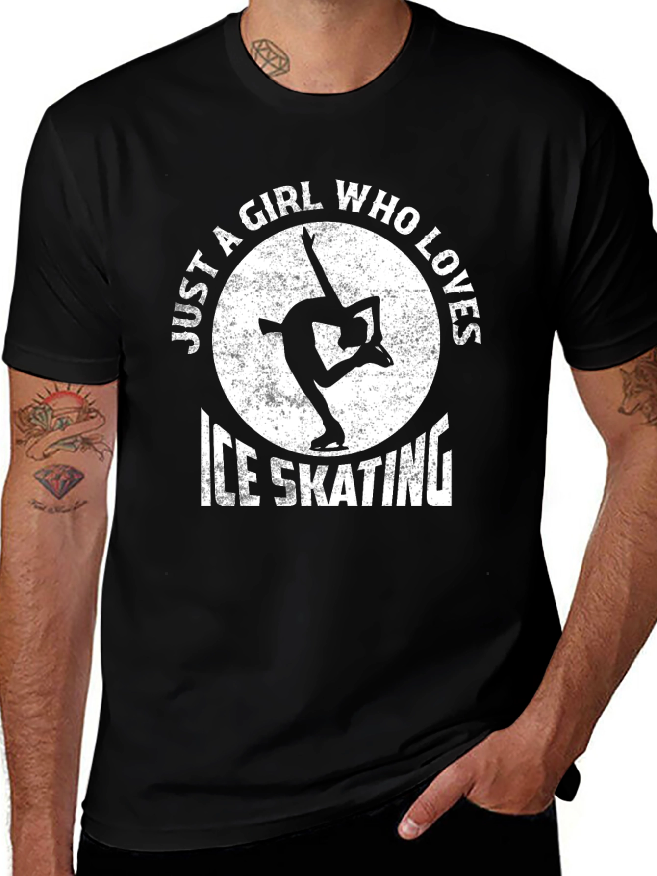 Ice Skating Girls T-Shirt: Just a Girl Who Loves Ice Skating