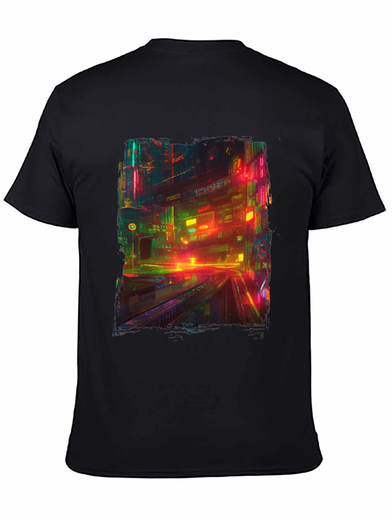 Neon City T-Shirt: Vibrant Cyberpunk Style
