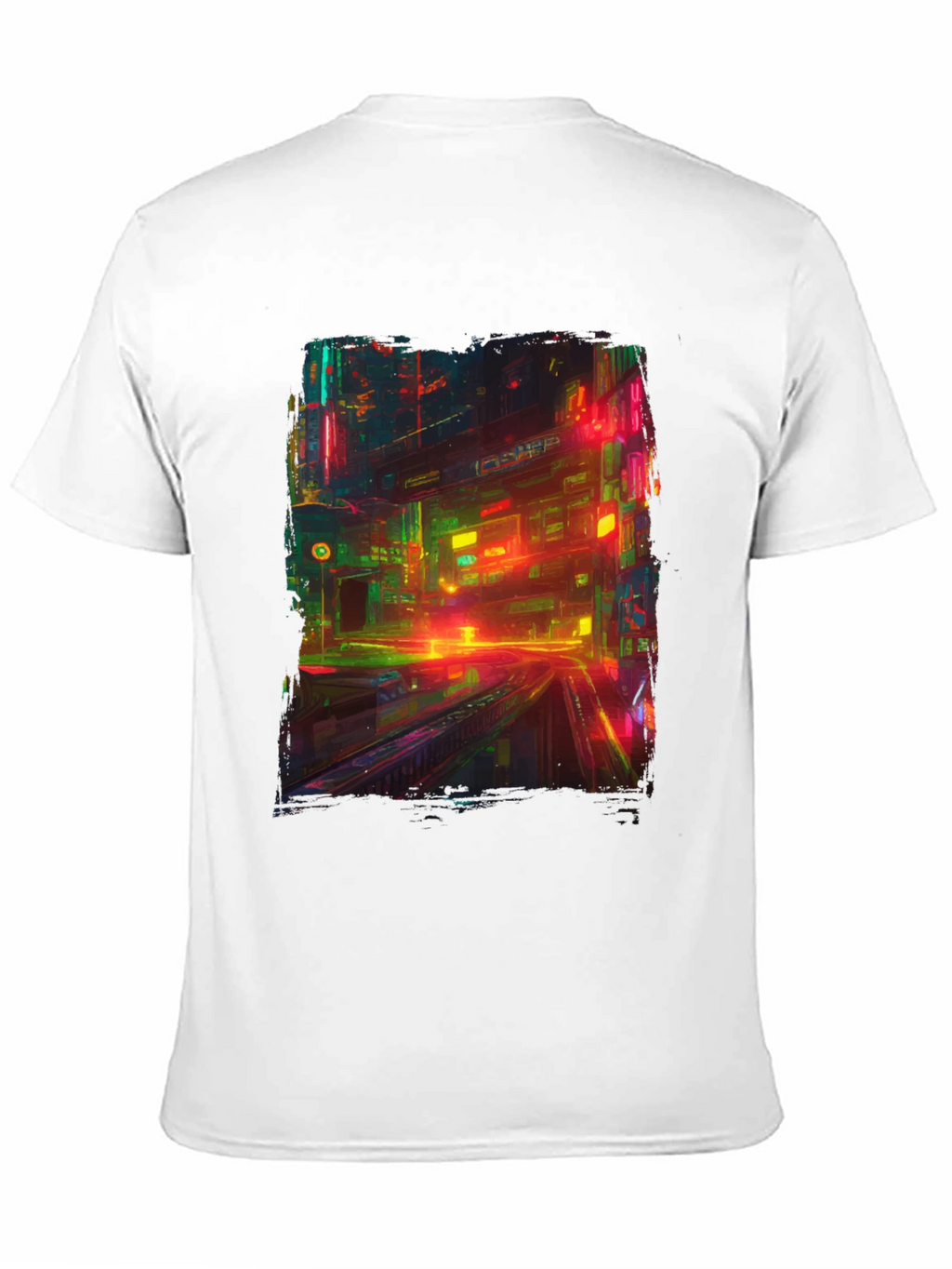 Neon City T-Shirt: Vibrant Cyberpunk Style