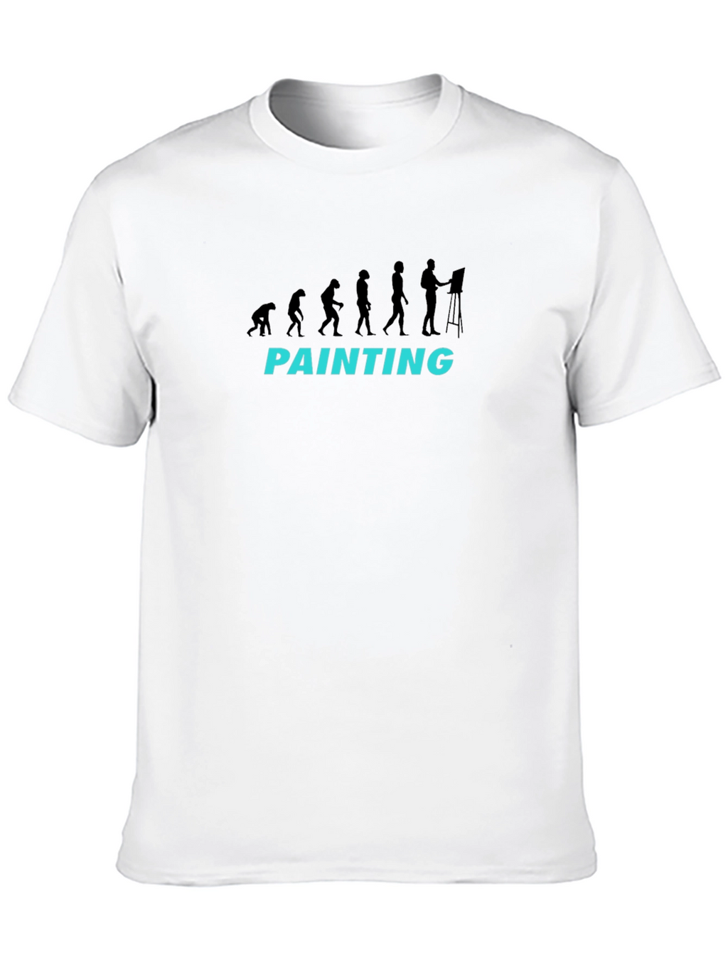 Evolution of Painting Black T-Shirt