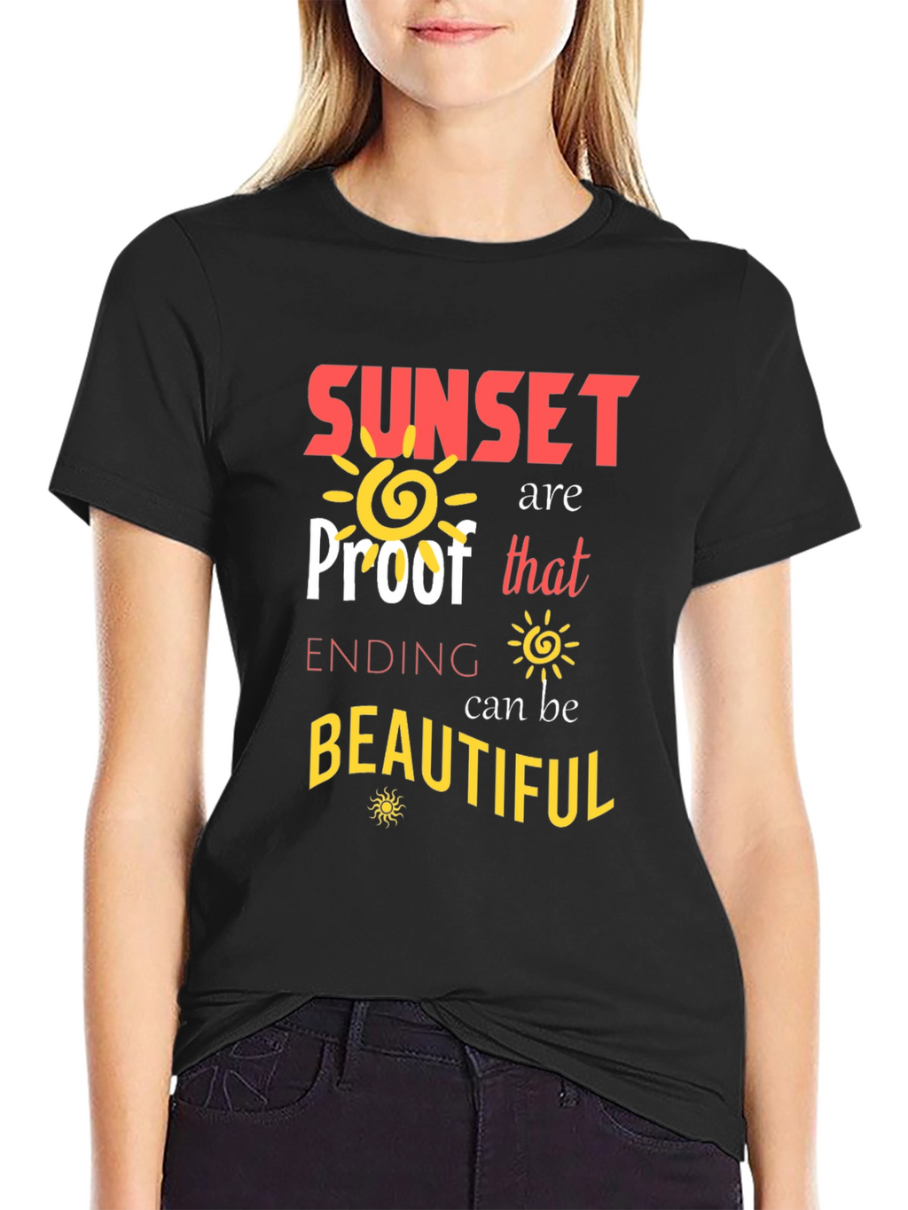 Sunset Proof Beautiful Ending Graphic Tee