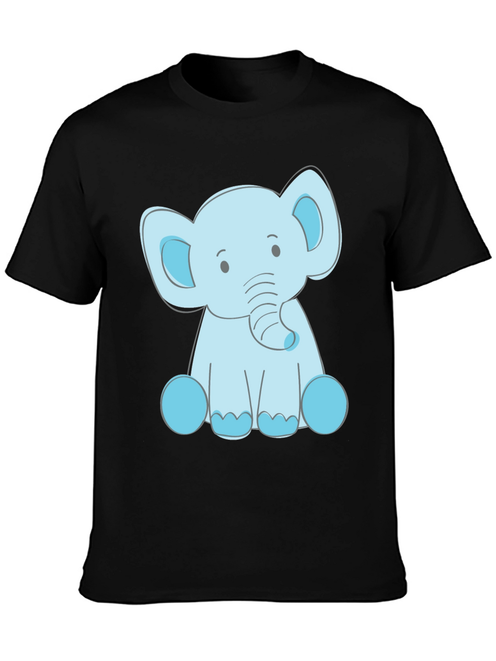 Cute Elephant Graphic Tee - Soft Cotton Blend