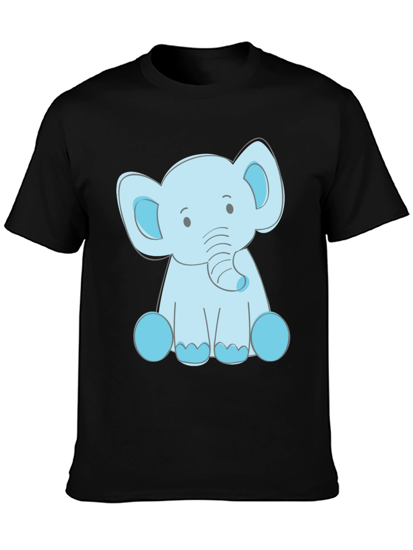 Cute Elephant Graphic Tee - Soft Cotton Blend