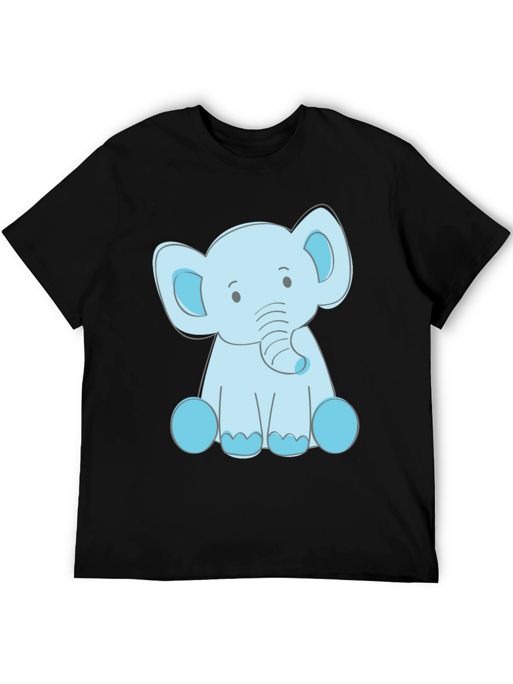 Cute Elephant Graphic Tee - Soft Cotton Blend