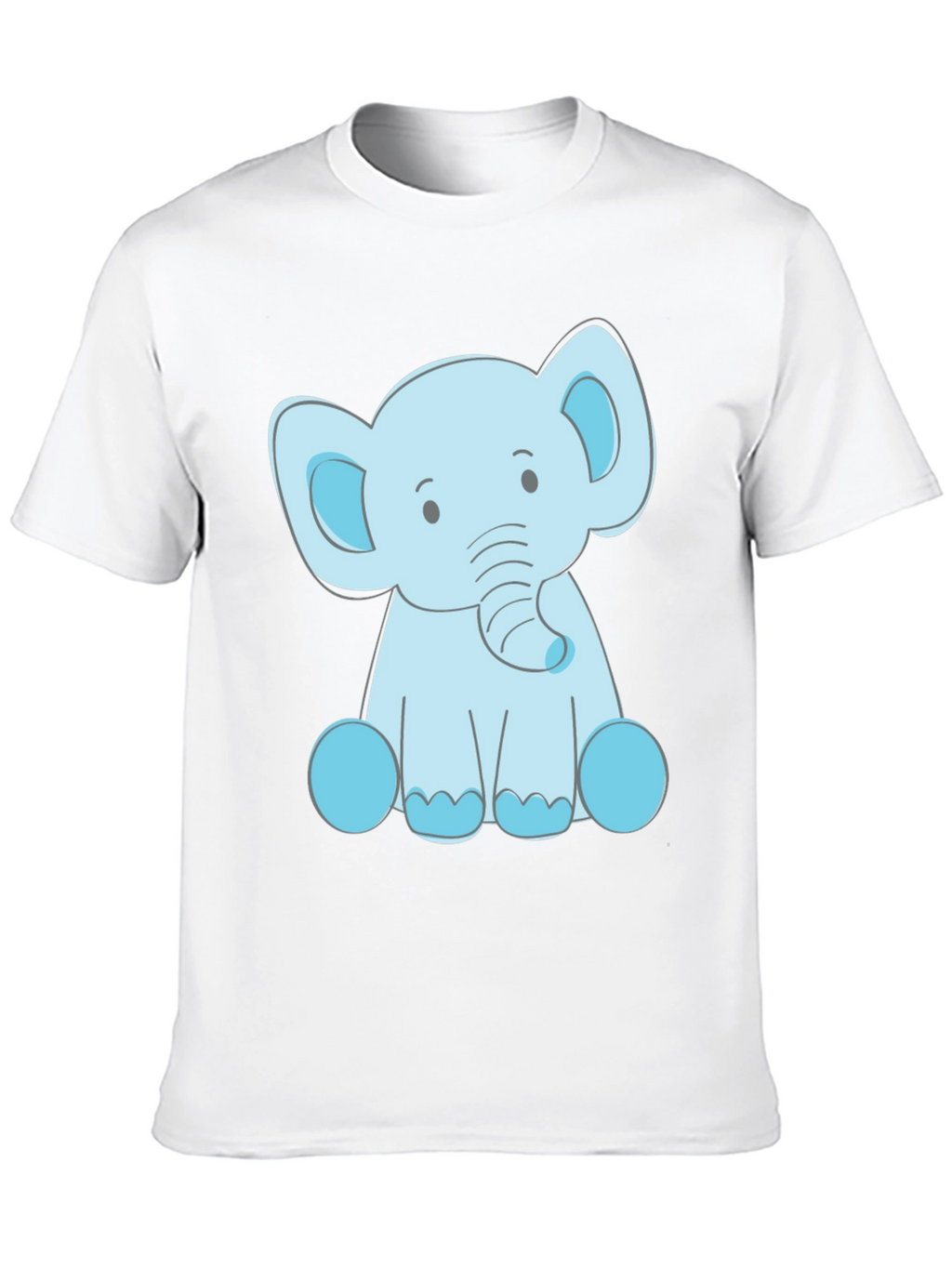 Cute Elephant Graphic Tee - Soft Cotton Blend