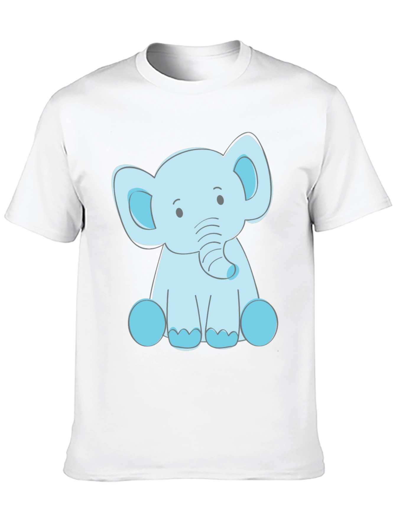 Cute Elephant Graphic Tee - Soft Cotton Blend