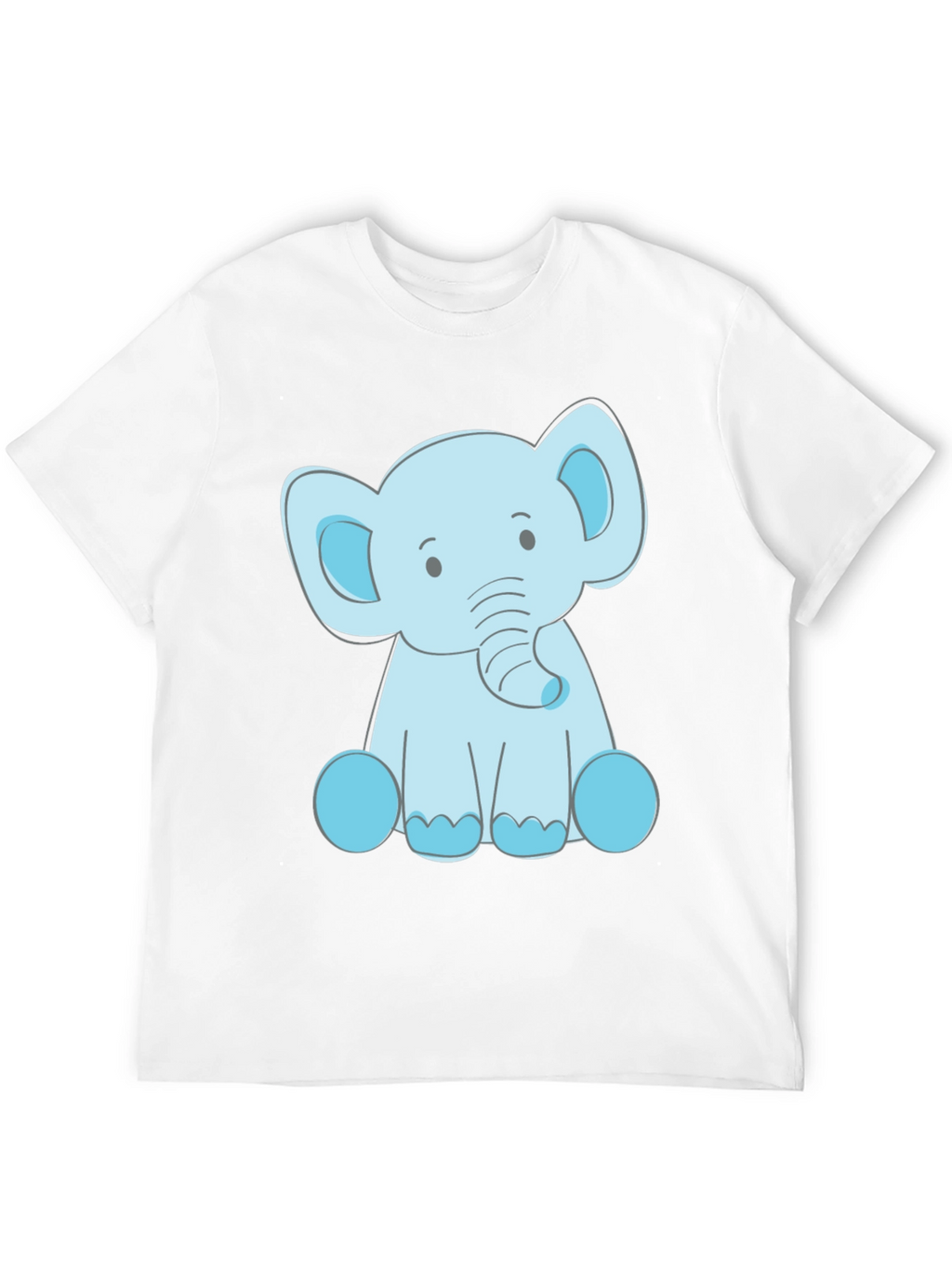Cute Elephant Graphic Tee - Soft Cotton Blend