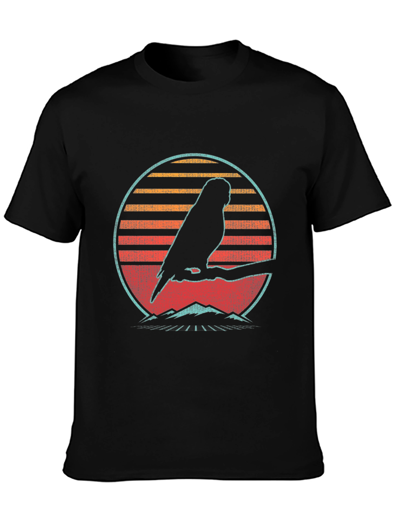 Retro Parrot Silhouette T-Shirt