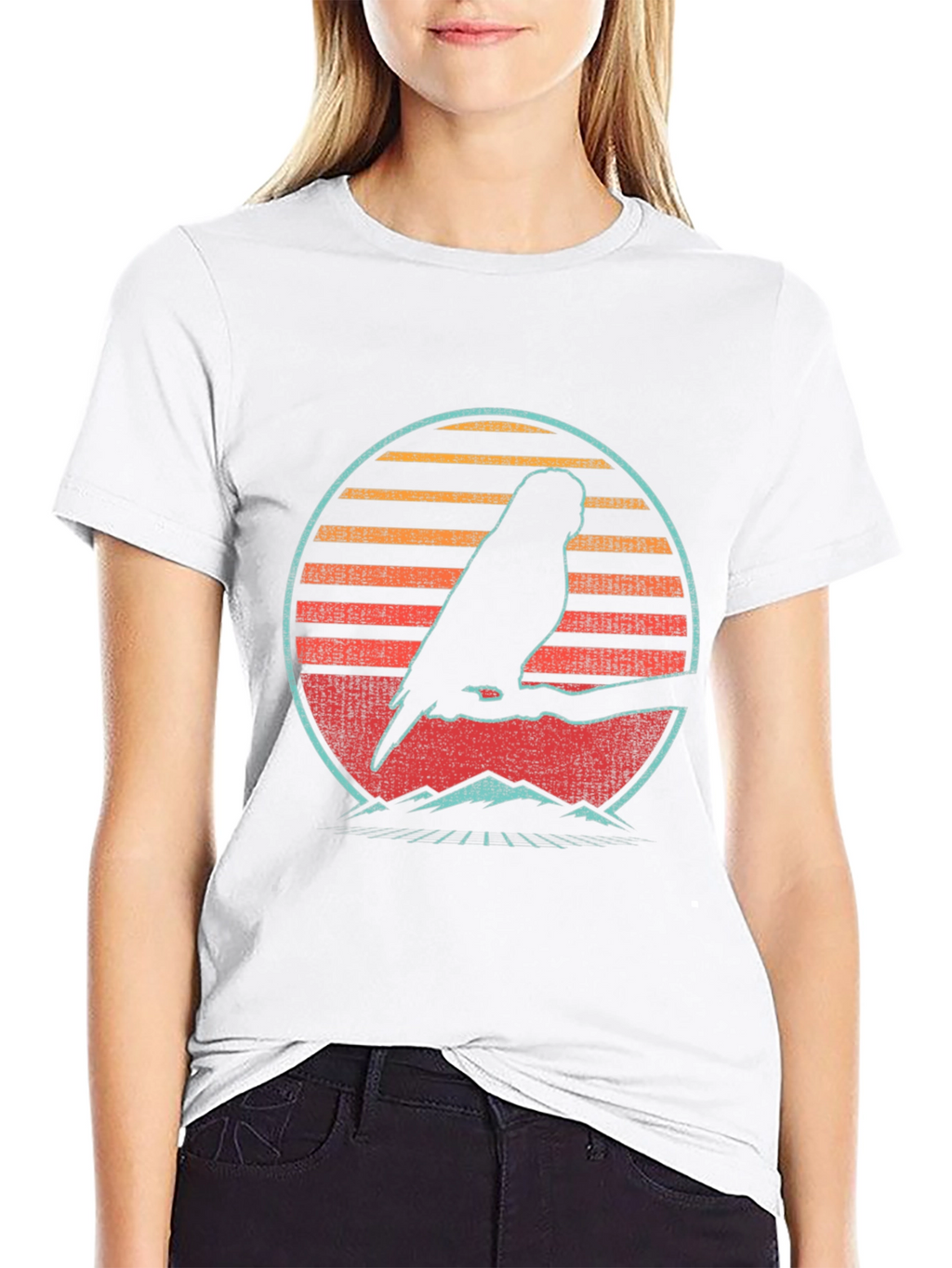 Retro Parrot Silhouette T-Shirt