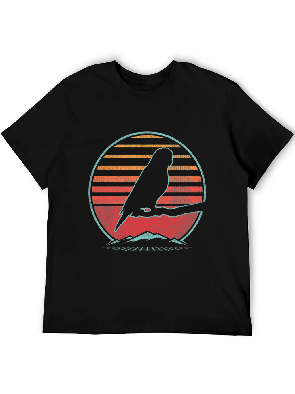 Retro Parrot Silhouette T-Shirt