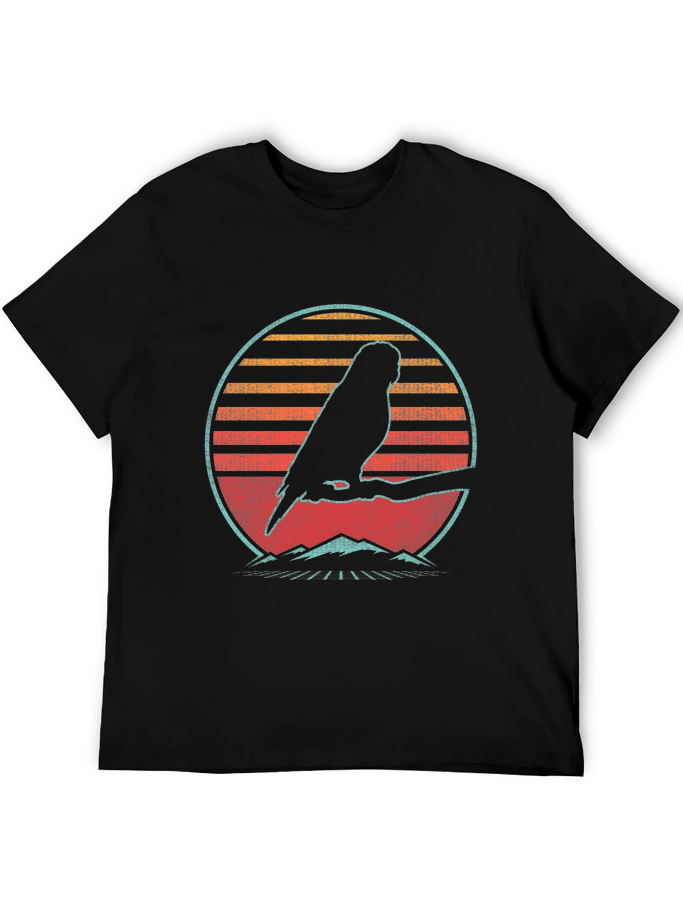 Retro Parrot Silhouette T-Shirt