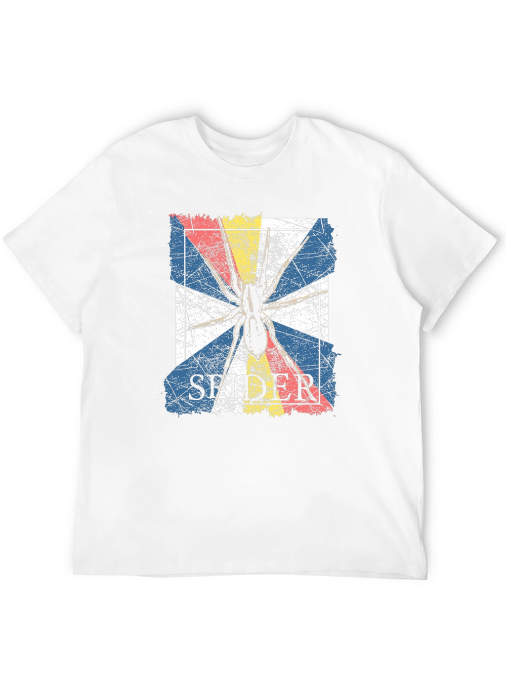 Spider Graphic Tee - Grunge Retro Design